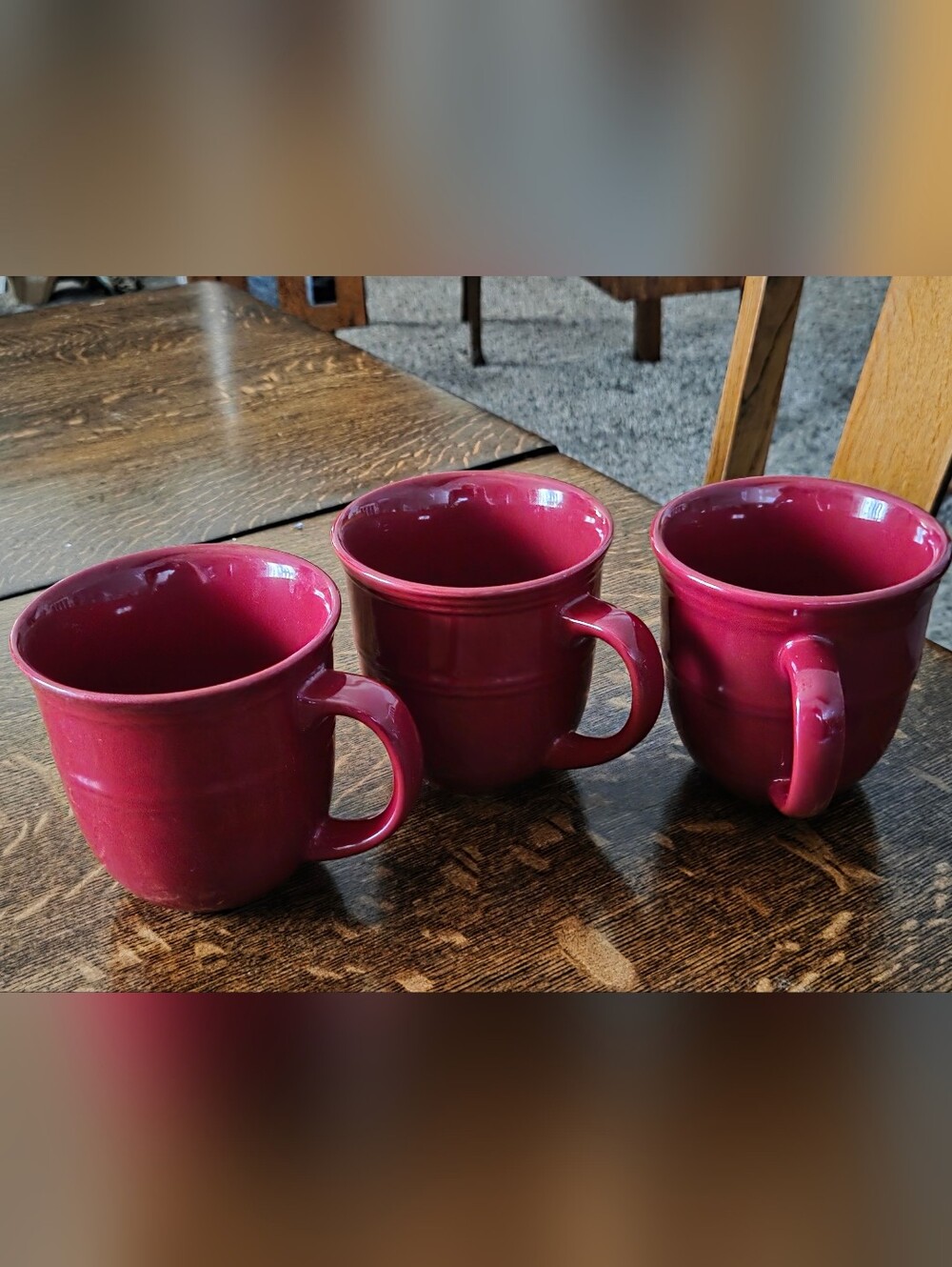 Red Ceramic Sedona (Rainforest) Mugs (3)